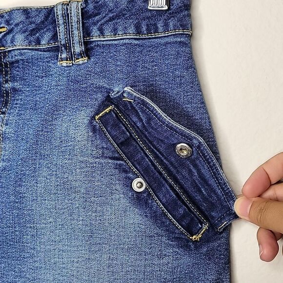 JAG JEAN Blue Denim Knee Length Casual Medium Wash Jeans Skirt size 6 - Picture 4 of 13
